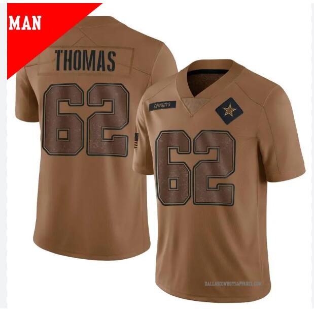 Men Nike #62 Thomas Brown Dallas Cowboys 2023 Salute To Service Retired Player Limited Jersey->indianapolis colts->NFL Jersey